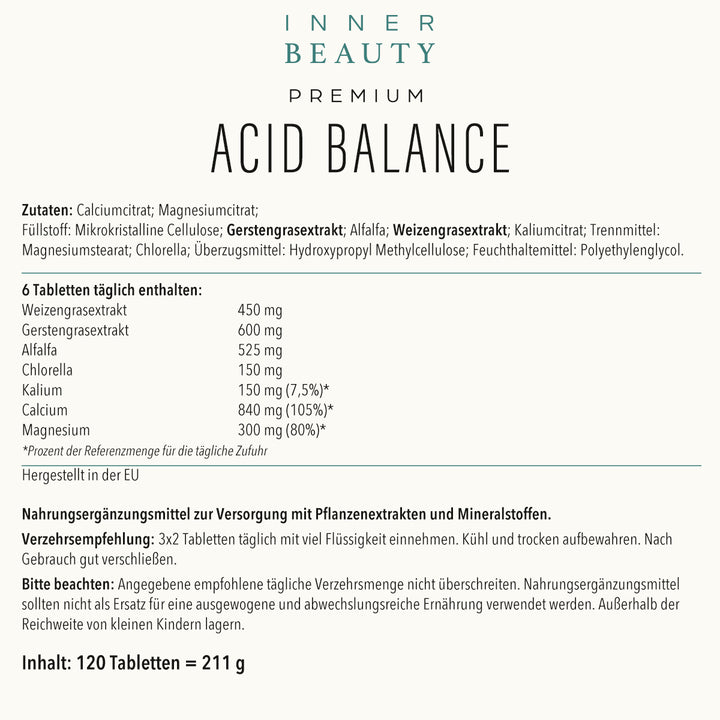Inner Beauty Premium Acid Balance Tabletten